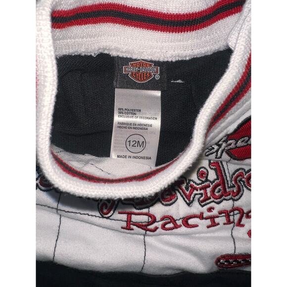Vintage Harley Davidson Racing boys one piece sleeveless romper. size 12 months - Picture 3 of 4
